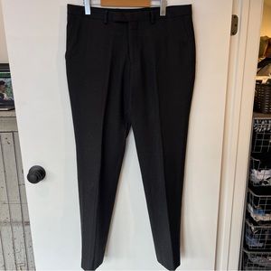 Baumler Men's Dress Pants Charcoal Grey 100% Wool Size 52